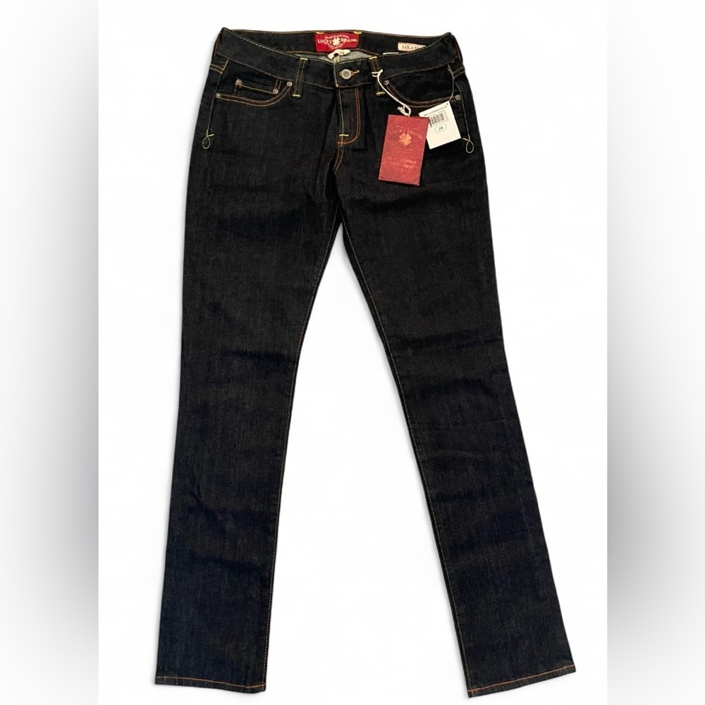 NWT Lucky Brand Dark Wash Lola Skinny Jeans Womens Size 28/32